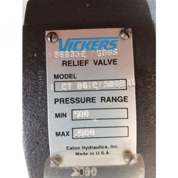 Vickers Uruguay  CT-06-C50-UBAU Hydraulic Relief Valve 500-2000psi origin #9 image
