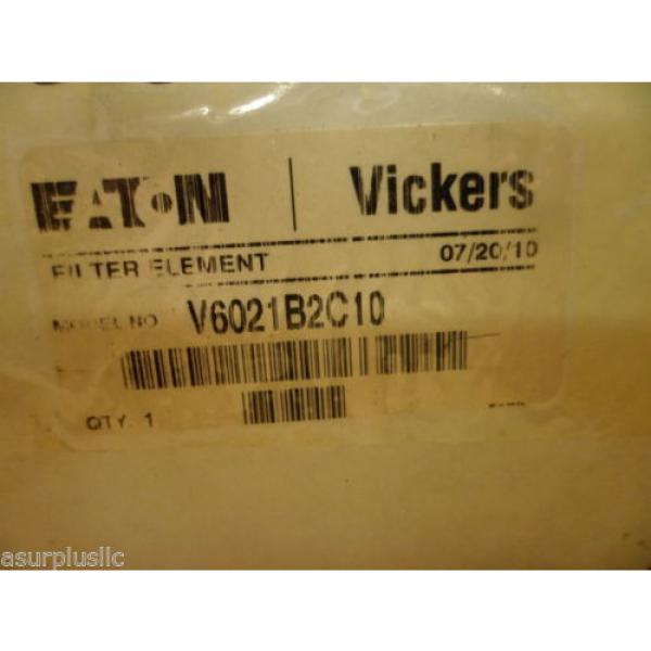 VICKERS Ecuador  V6021B2C10 HYDRAULIC OIL FILTER ELEMENT  NOS #6 image