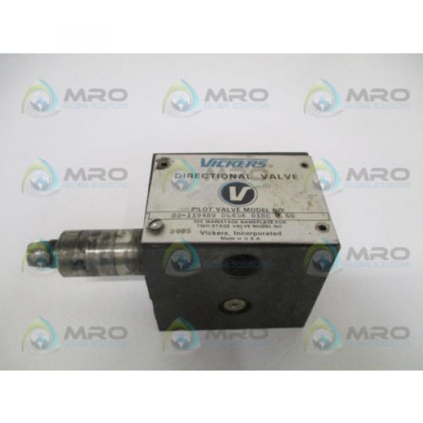 VICKERS Gambia  DG4S4018CB60 DIRECTIONAL PILOT VALVE AS PICTURED USED #1 image