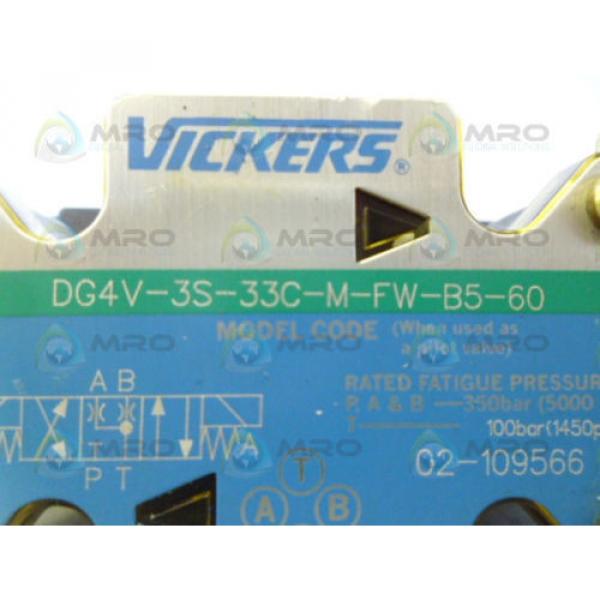 VICKERS Gibraltar  DG4V-3S-33C-M-FW-B5-60 SOLENOID VALVE Origin NO BOX #4 image