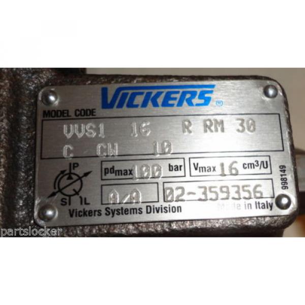 VICKERS Belarus  VVS1 16 R RM 30 VARIABLE VANE HYDRAULIC PUMP VVS116RRM30 Origin #4 image