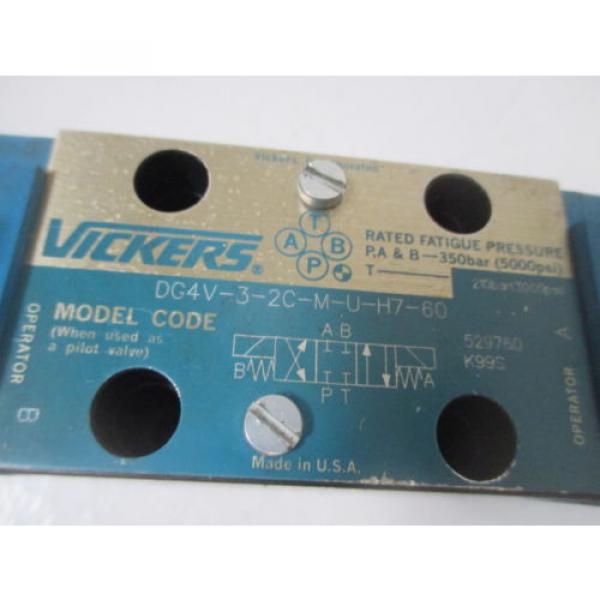 VICKERS Rep.  DG4V-3-2C-M-U-H7-60 SOLENOID VALVE Origin NO BOX #4 image