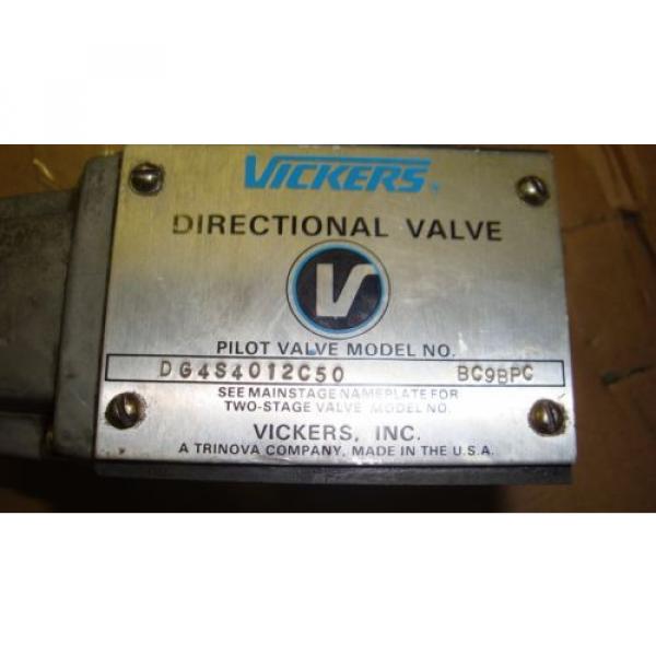 Vickers Botswana  Solenoid Valve DG4S4012C50 Used FREE SHIPPING #2 image