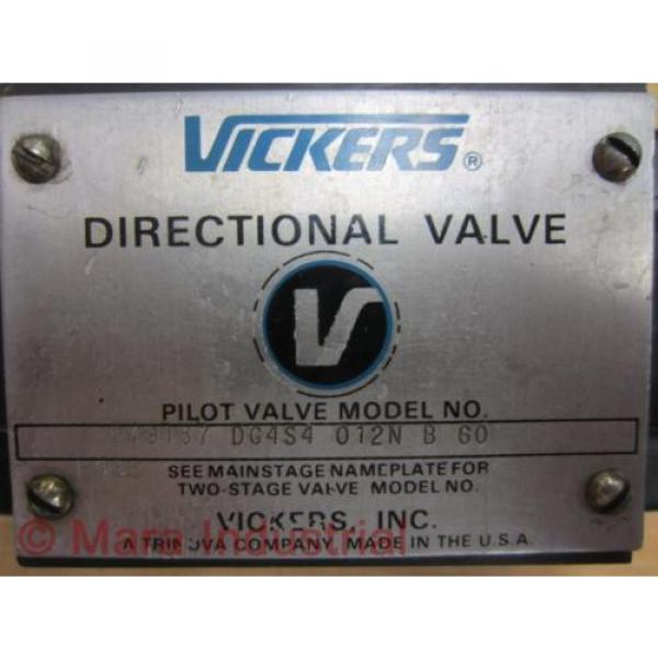 Vickers Haiti  DG4S4-012N-B-60 Valve 879137 DG4S4012NB60 - origin No Box #3 image