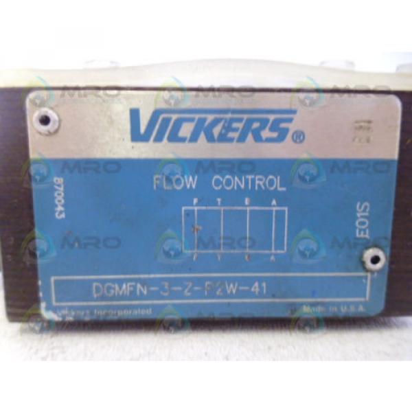 VICKERS Fiji  DGMFN-3-Z-P2W-41 FLOW CONTROL VALVE Origin NO BOX #4 image