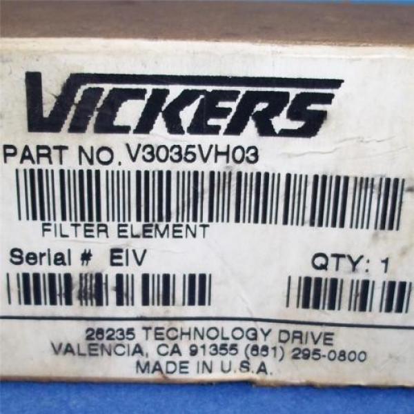 VICKERS Fiji  FILTER ELEMENT V3035VH03 Origin #2 image