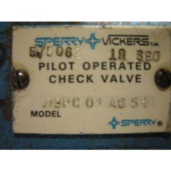 Vickers Andorra  DGPC-01-AB-51 Pilot Operated Check Valve #2 image