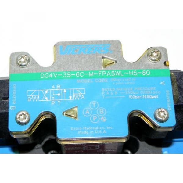 VICKERS Luxembourg  DG4V-3S-2A-M-FPA5WL-H5-60 DIRECTIONAL VALVE 02-393393 #2 image