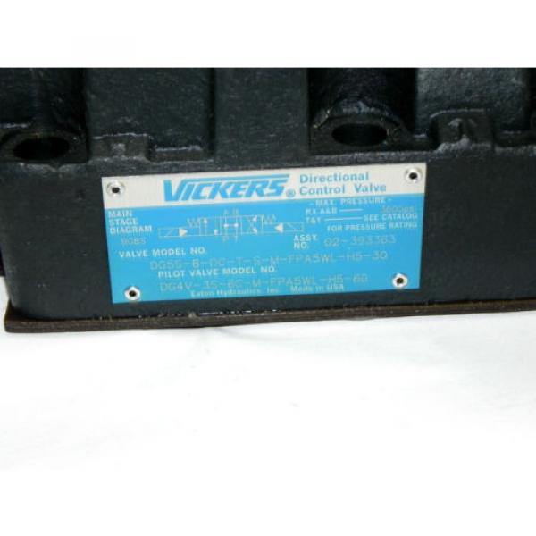 VICKERS Luxembourg  DG4V-3S-2A-M-FPA5WL-H5-60 DIRECTIONAL VALVE 02-393393 #3 image