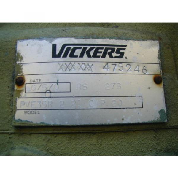 PVE35R Bulgaria  2 21 CVP 20 Vickers Hydraulic Pump with a 40 hp Motor #5 image
