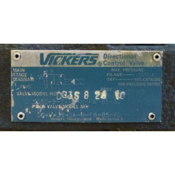 Vickers Ethiopia  Hydraulic Directional Control Valve w/ Pilot Valve DG3S-8-2C-10 #3 image