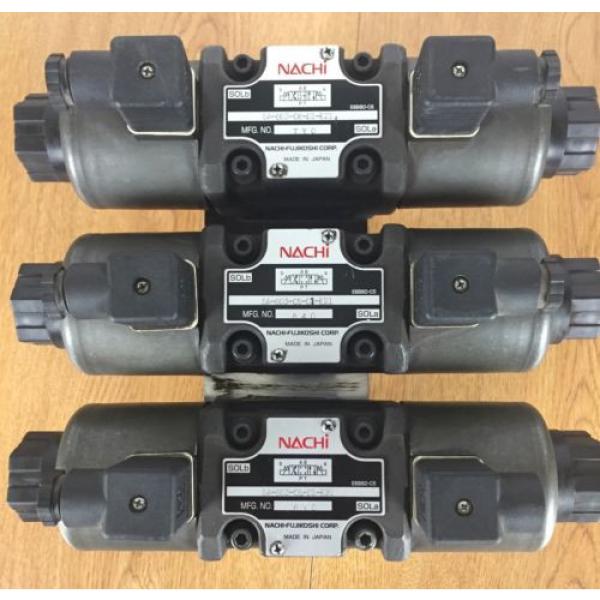 Lot Turkey  of 3 Nachi SA-G03-C6-D1- E21 Hydraulic Valve with Double Solenoid #7 image