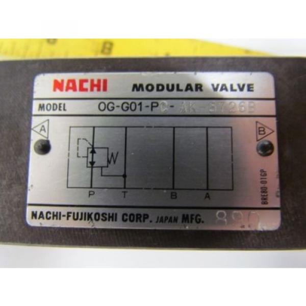 Nachi Romania  0G-G01-PC-AK-5726B Hydraulic Pressure Reducing Modular Valve #7 image