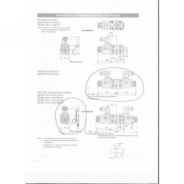 NACHI Macao  Hydraulic Solenoid Operated Directional Control Valve SA-G01-C6-C1-30 origin #8 image