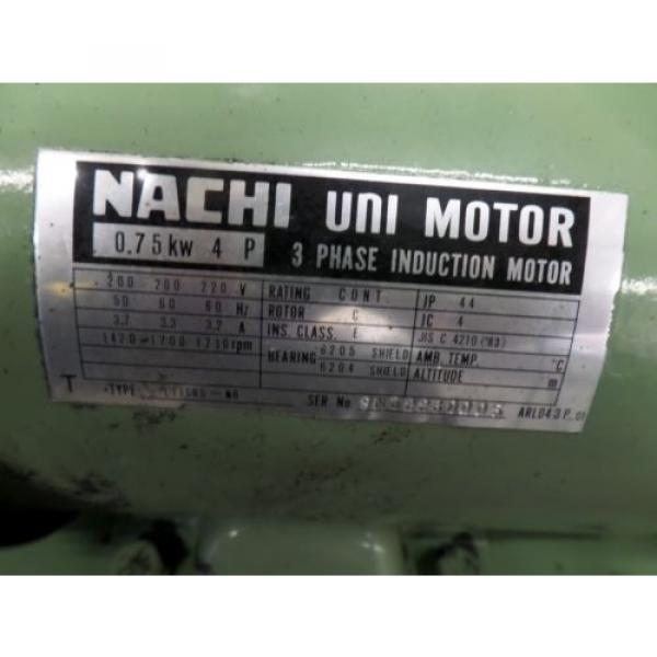 NACHI United Kiongdom  HYDRAULIC EQUIPMENT MOTOR LTIS85-NR PUMP USV-0A-A3-0 75-4-10 1886mona LMSI #6 image