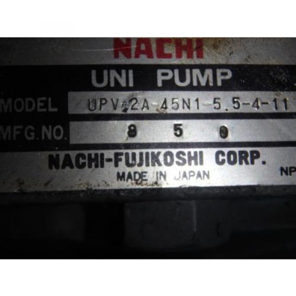 NACHI Montserrat Is  Hydraulic Pump Unit w/ Reservoir Tank_UPV-2A-45N1-55-4-11_S-0160-8_75739 #8 image