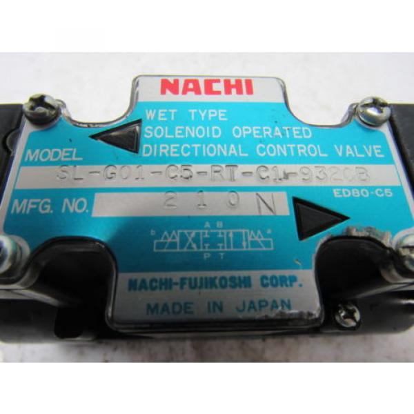 Nachi Guatemala  SL-G01-C5-RT-C1-93208 Hydraulic Solenoid Directional Control Valve #6 image
