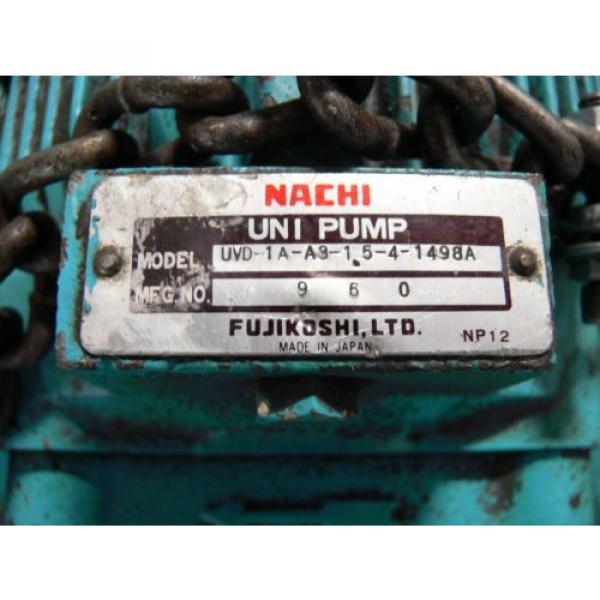 NACHI Somali  VDR-1B-1A3-B VARIABLE VANE HYDRAULIC amp; UNI PUMP  WITH TANK amp; OIL COOLER #8 image