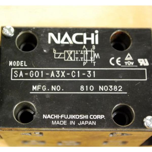 Nachi Macao  SA-G01-A3X-C1-31 Hydraulic Directional Control Valve With B12GDM Solenoid #2 image