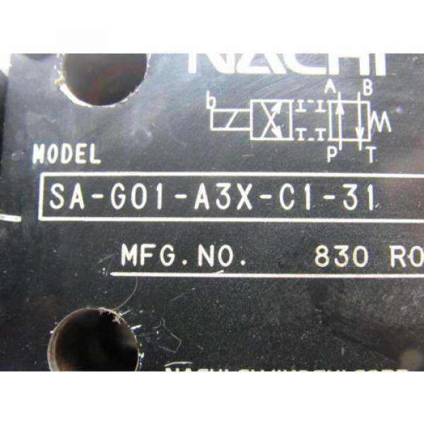 Nachi Qatar  SA-G01-A3X C1-31 Solenoid Operated Hydraulic Directional Control Valve #8 image