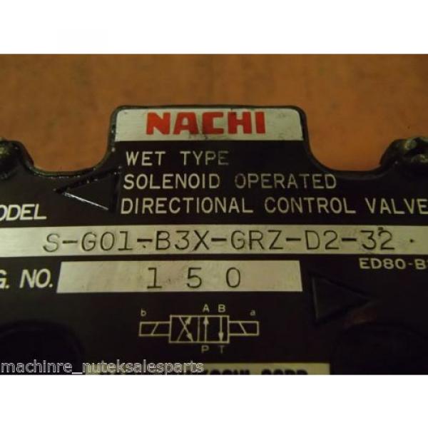 Nachi Trinidad and Tobago  Wet Type Solenoid Operated Directional Valve S-G01-B3X-GRZ-D2-32 #5 image