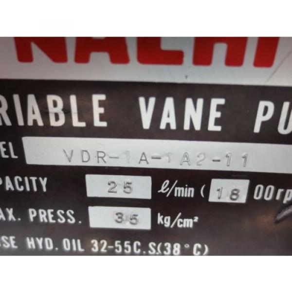 NACHI Central  VARIABLE VANE PUMP VDR-1A-1A2-11 #4 image