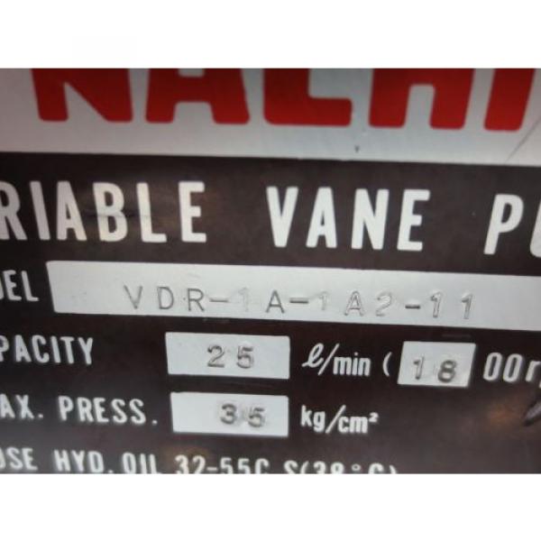 NACHI Central  VARIABLE VANE PUMP VDR-1A-1A2-11 #5 image