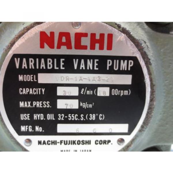 NACHI Ascension  VARIABLE VANE PUMP VDR-1A-1A3-21 #2 image