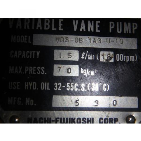 Nachi Peru  Variable Vane Pump amp; Motor_VDS-0B-1A3-U-10_VDS-OB-1A3-U-10 #5 image