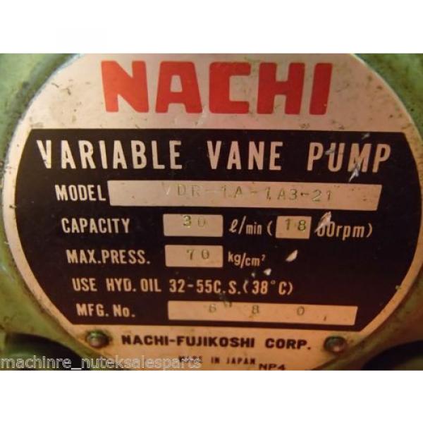 NACHI Guatemala  Variable Vane Pump VDR-1A-1A3-21 _ VDR1A1A321 _ 30l/min #4 image