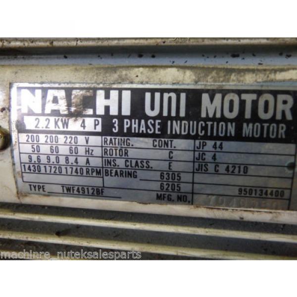 Nachi Uganda  Uni Pump UVN-1A-1A3-22-4-10  _ UVN1A1A322410 _ Motor TWF4912BF _ VDN-1A3 #4 image