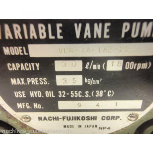 Nachi Bangladesh  Variable Vane Pump  VDR-1A-1A2-22 _ VDR1A1A222 _ 30 l/min _ 1800 RPM #4 image
