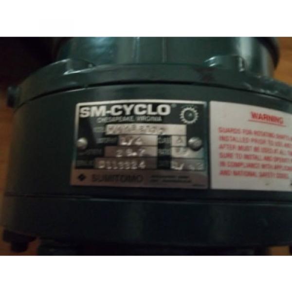 SUMITOMO SM-CYCLO 3 PHASE AC INDUCTION GEAR MOTOR with BRAKE WVM93100   RPM = 30 #3 image