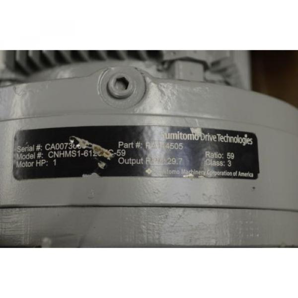 Sumitomo Gear Motor CNHMS1 6120YC-59 1 HP 297 RPM #3 image