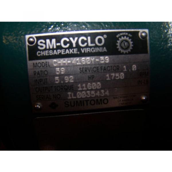 Origin SUMITOMO SM-CYCLO 59:1 GEAR SPEED REDUCER CHH-4160Y-59  INPUT 592 HP #4 image