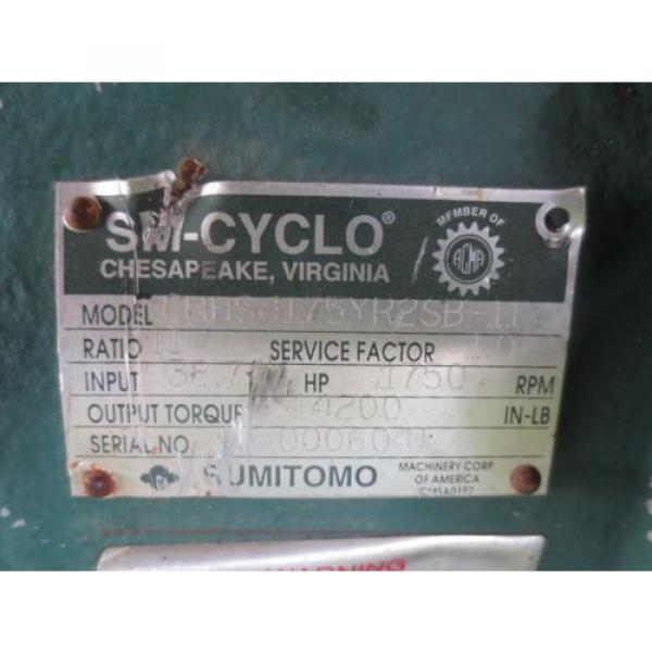 Sumitomo SM-Cyclo CHHS4175YR2SB-11 Speed Gear Reducer #5 image