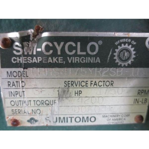 Sumitomo SM-Cyclo CHHS4175YR2SB-11 Speed Gear Reducer #7 image