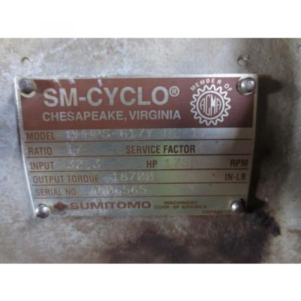 SUMITOMO SM-CYCLO CHHPS-617Y-R2-17 GEAR REDUCER #6 image