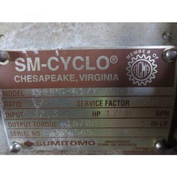 SUMITOMO SM-CYCLO CHHPS-617Y-R2-17 GEAR REDUCER #7 image