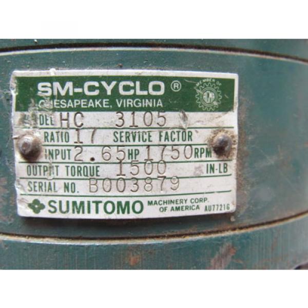 Sumitomo SM-Cyclo HC3105 Inline Gear Reducer 17:1 Ratio 265 Hp #10 image