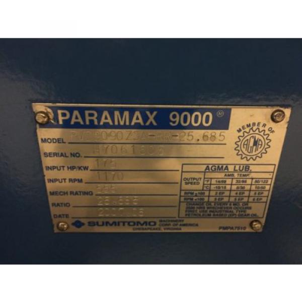 SUMITOMO PARAMAX PVD9090Z3A-RR-25685 SPEED REDUCER,GEAR BOX,GEAR REDUCTION #4 image