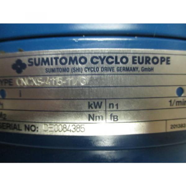 origin Sumitomo Cyclo 4000 Series Gear Reducer - CNCXS-4115-11/G #3 image