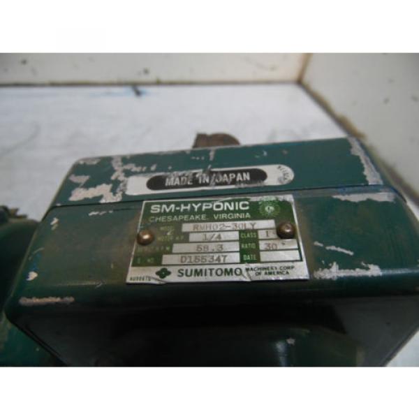 Sumitomo SM-Hyponic Induction Geared Motor, RMH02-30LY, 30:1 Ratio,  WARRANTY #3 image