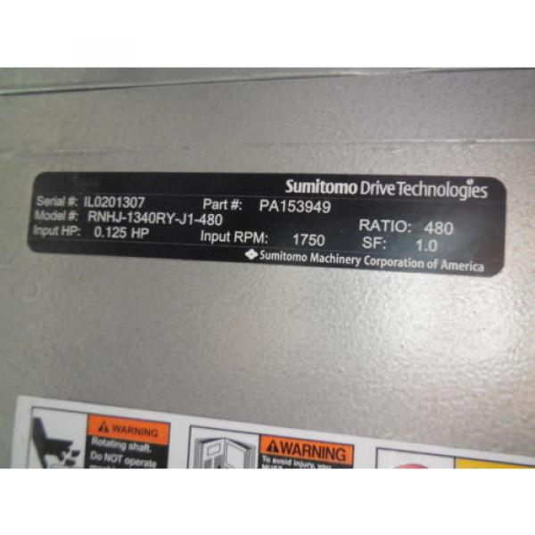 Sumitomo RNHJ-1340RY-J1-480 90 Degree Gear Box with 14 day warranty #5 image