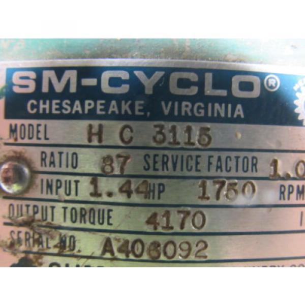 Sumitomo SM-Cyclo HC 3115 Inline Gear Reducer 87:1 Ratio 144 Hp #10 image