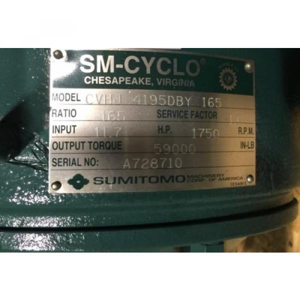 SM-CYCLO CVHJ Sumitomo Cyclo Speed Gear Reducer CVHJ-4195DBY-165 #6 image