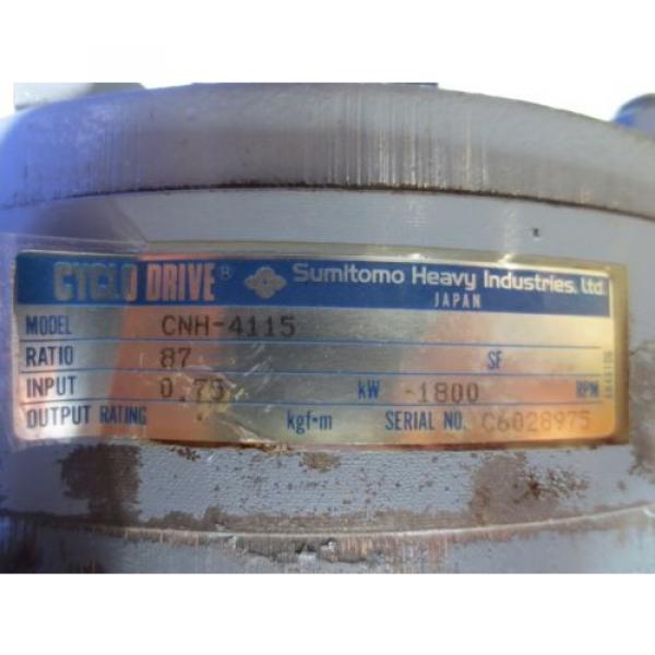 SUMITOMO CYCLO DRIVE CNH-4115 GEAR BOX REDUCER MORI SEIKI SH-50 CNC MILL #5 image