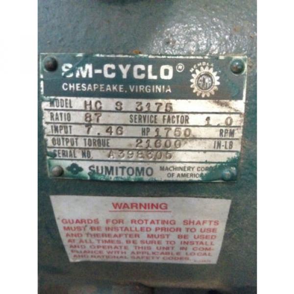 Sumitomo SM-Cylco HC-S-3175 Steel Gear Drive/Speed Reducer 746HP 87:1 #6 image