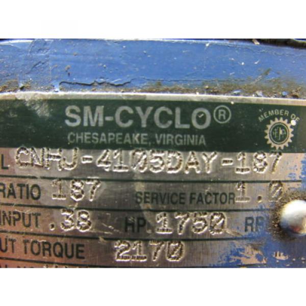 Sumitomo SM-Cyclo CNHJ-4105DAY-187 Inline Gear Reducer 167:1 Ratio 038 Hp #10 image
