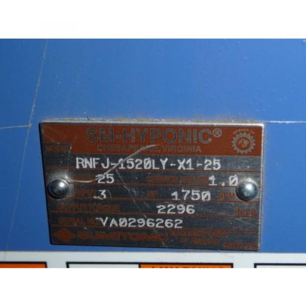 Sumitomo SM-Hyponic Right Angle Gear Speed Reducer, RNFJ-1520LY-X1-25, 25:1, origin #3 image